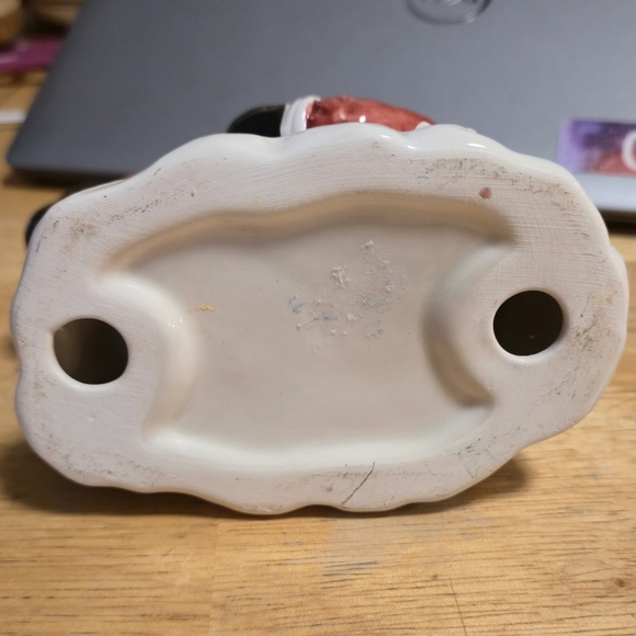 Vintage Ceramic Santa Taper Candle Holder Retro Kitsch Christmas Figurine 5” - Picture 3 of 10